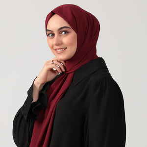 Medine İpeği Şal - Bordo