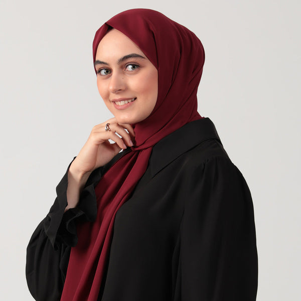 Medine İpeği Şal - Bordo