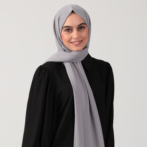 Medine İpeği Şal - Gri