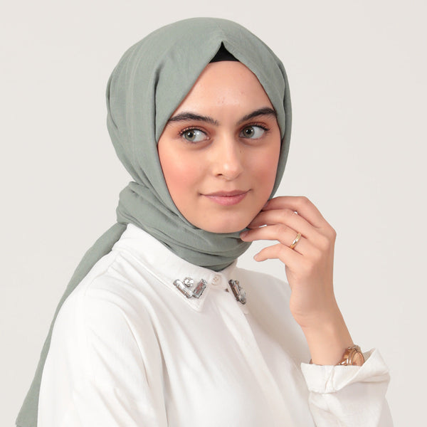 Organik Pamuk Şal - Çağla Yeşili