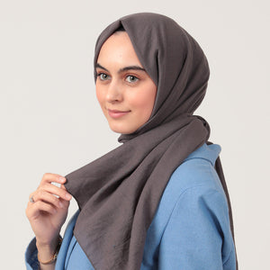 Organik Pamuk Şal - Füme