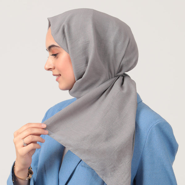 Organik Pamuk Şal - Gri