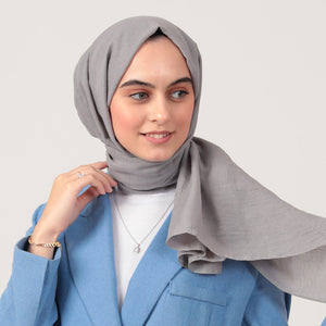 Organik Pamuk Şal - Gri