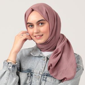 Organik Pamuk Şal - Gül Kurusu