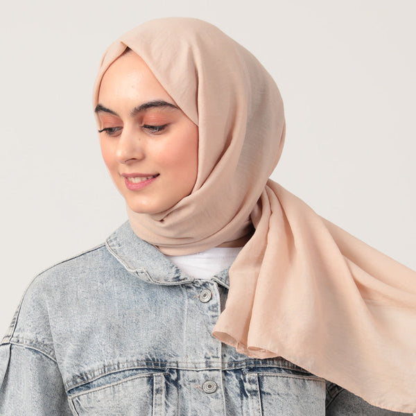 Organik Pamuk Şal - Latte