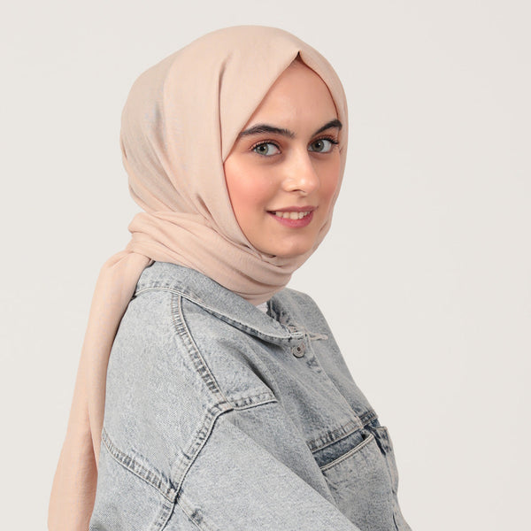 Organik Pamuk Şal - Latte