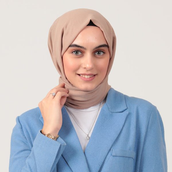 Organik Pamuk Şal - Vizon