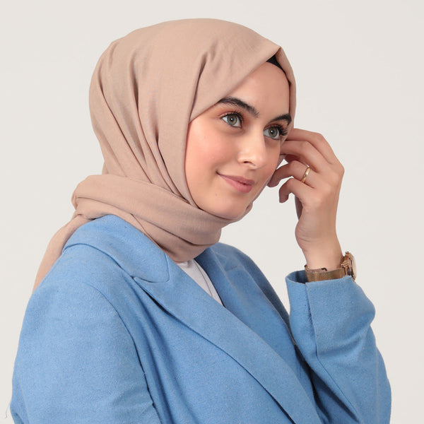 Organik Pamuk Şal - Vizon