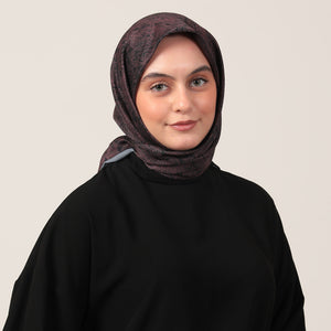 Pamuk İpek Eşarp - Mandala Desen - Marshall