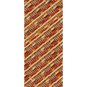 Pamuk İpek Şal - Zigzag Desen - Tarçın