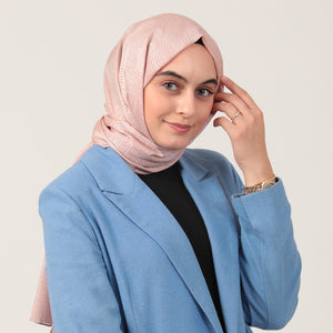 Pamuk Jakar Çizgi Desen Şal - Pinko