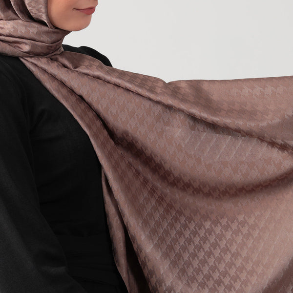 Pamuk Jakar - Kazayağı Şal - Vizon