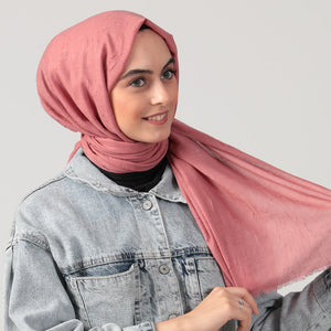 Pamuk Kraş Şal - Rose