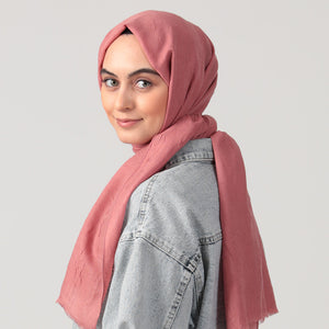 Pamuk Kraş Şal - Rose
