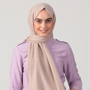 Pamuk Kraş Şal - Vizon