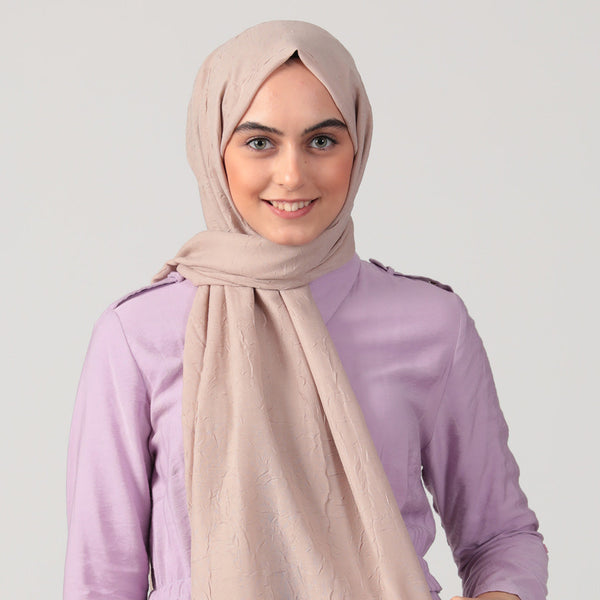 Pamuk Kraş Şal - Vizon