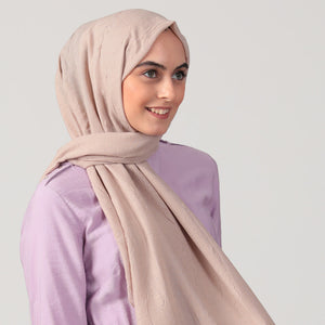 Pamuk Kraş Şal - Vizon