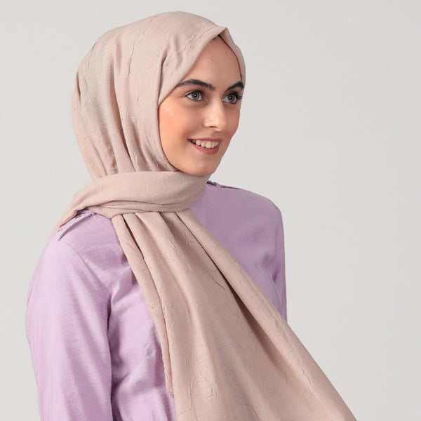 Pamuk Kraş Şal - Vizon