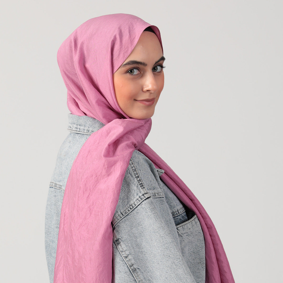 Pamuk Vual Şal - Leylak