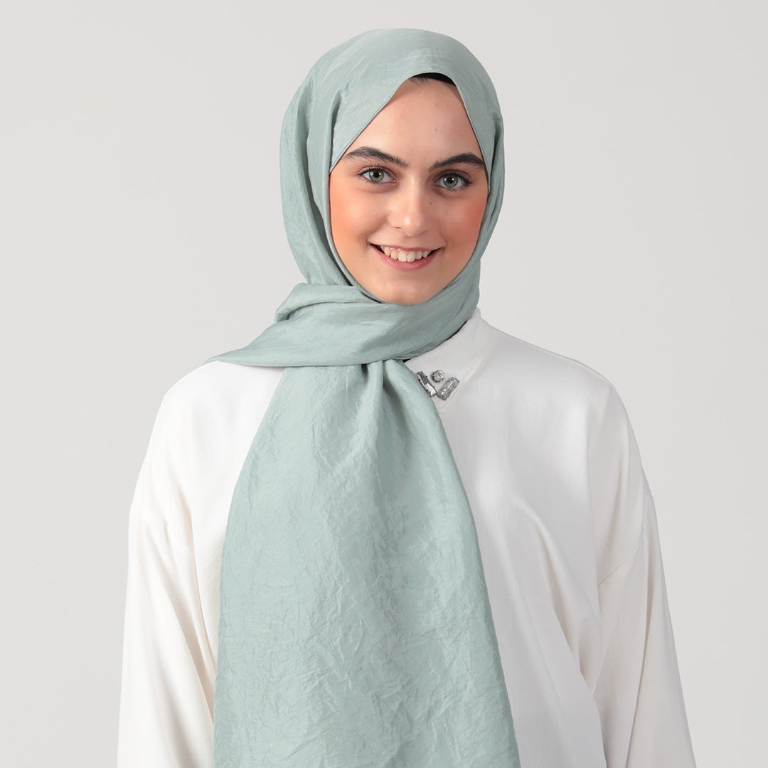 Pamuk Vual Şal - Mint