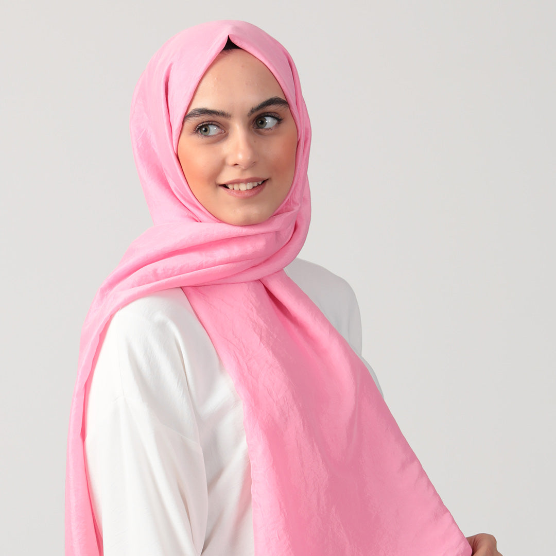 Pamuk Vual Şal - Pembe