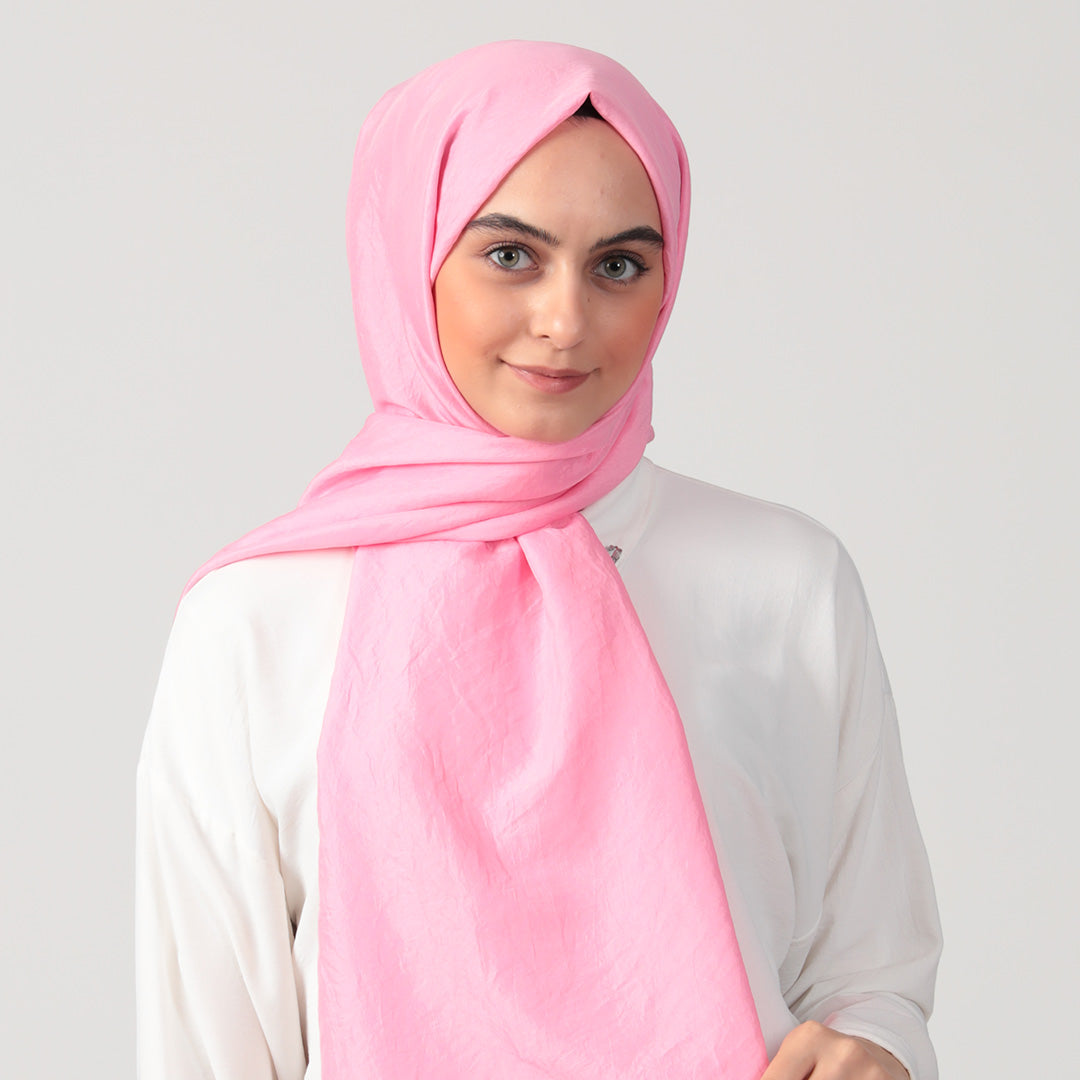 Pamuk Vual Şal - Pembe