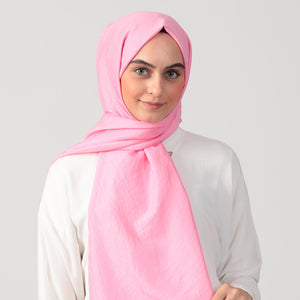 Pamuk Vual Şal - Pembe