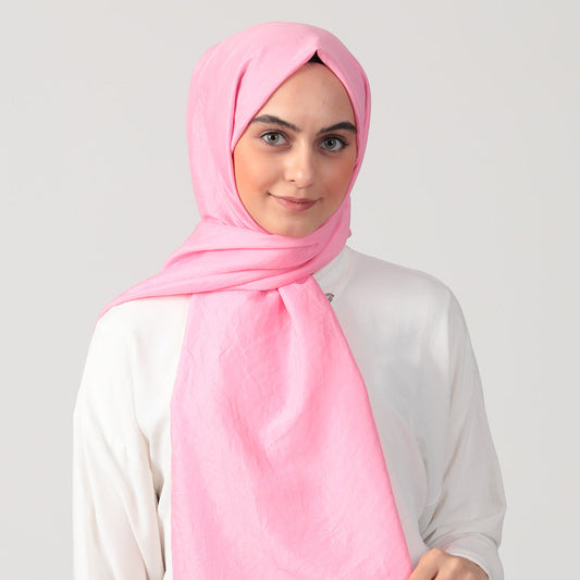 Pamuk Vual Şal - Pembe