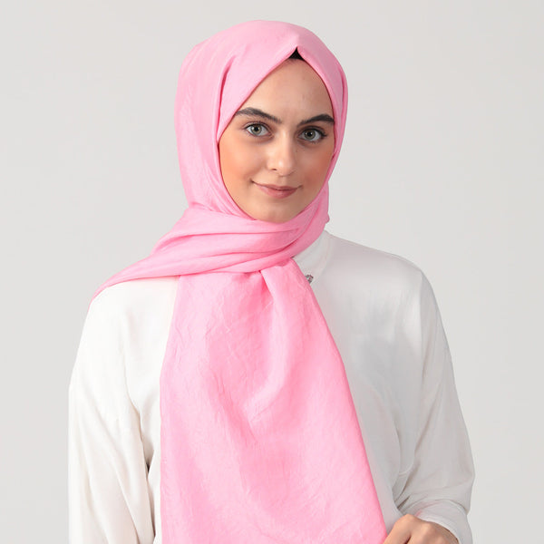 Pamuk Vual Şal - Pembe