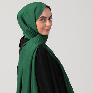 Pamuk Vual Şal - Zümrüt Yeşili