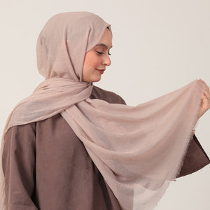 Ultra İnce Şal - Açık Vizon