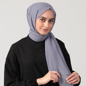 Ultra İnce Şal - Antrasit Mavi