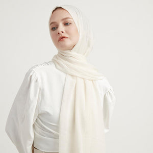 Ultra İnce Şal - Krem