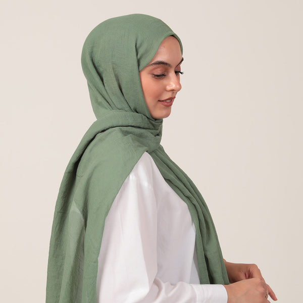 Ultra İnce Şal - Orman Yeşili