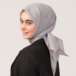 Yazlık Denim Eşarp - Gümüş