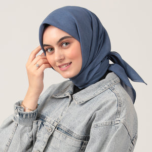 Yazlık Denim Eşarp - İndigo