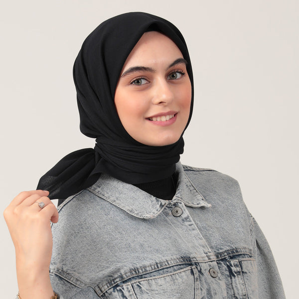 Yazlık Denim Eşarp - Lacivert
