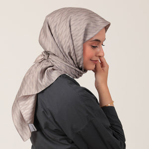 Yün İpek Eşarp - Dağ Desen - Taş