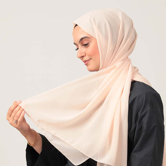 Şifon Şal - Açık Yavruağzı