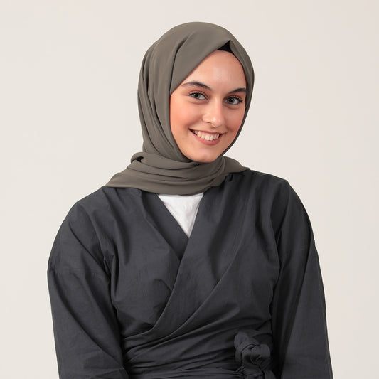 Şifon Şal - Haki Yeşili