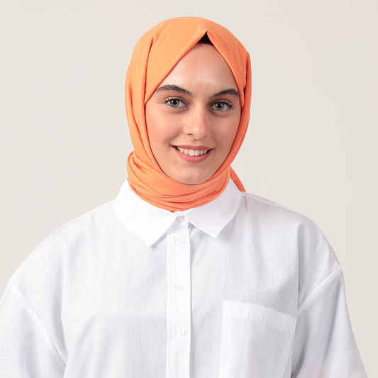 Bambu Pamuk Şal - Oranj