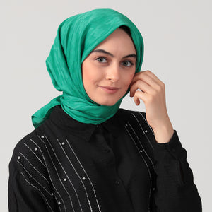 Pamuk Jakar - Büyük Kazayağı Desen Eşarp - Benetton