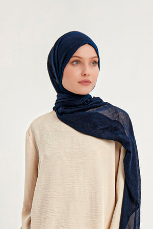 Ultra İnce Şal - Lacivert