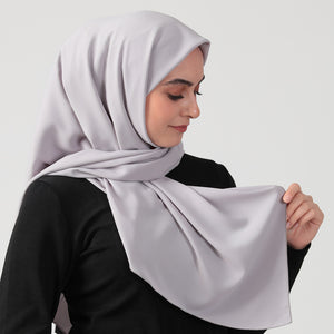 Medine İpeği Eşarp 110 X 110 Cm - Gümüş