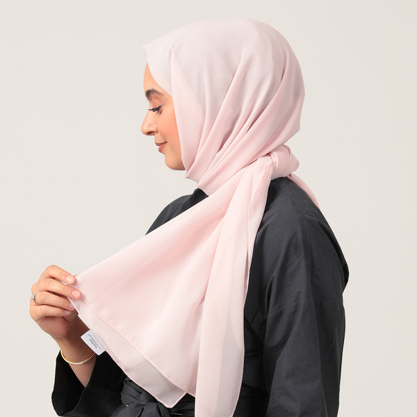 Şifon Şal - Toz Pembe