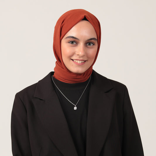 Bambu Pamuk Şal - Tarçın