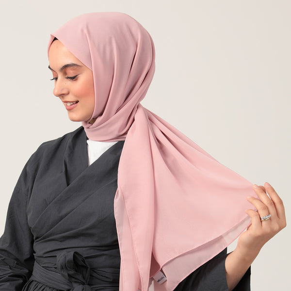 Şifon Şal - Açık Pembe