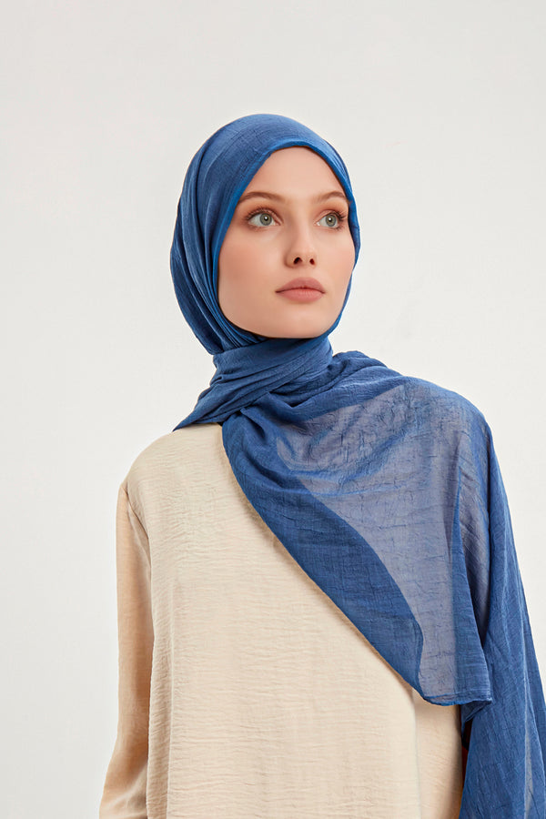Ultra İnce Şal - Mavi