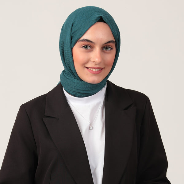 Bürümcük Şal - Petrol Yeşili
