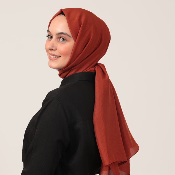 Pamuk Vual Şal - Tarçın